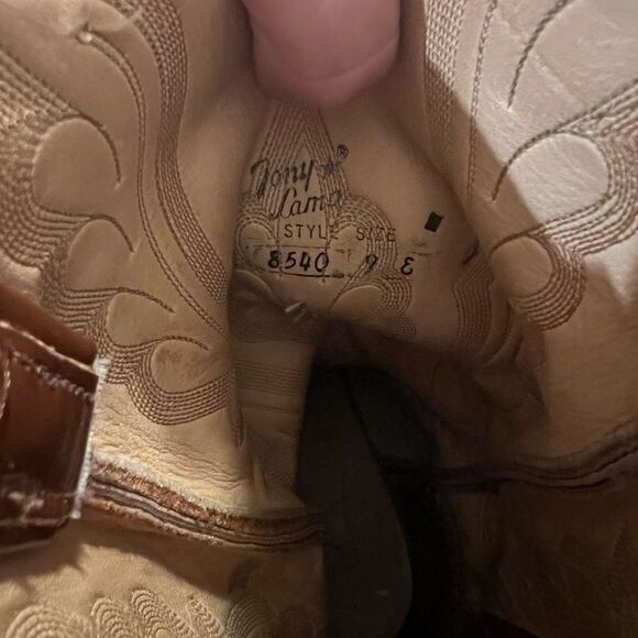Tony lama cowboy boots men’s 9-E - Picture 6 of 10